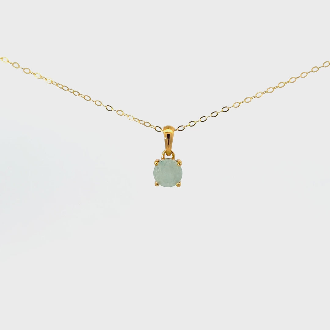 Faceted Gemstone Necklaces in Gold Over Sterling Silver