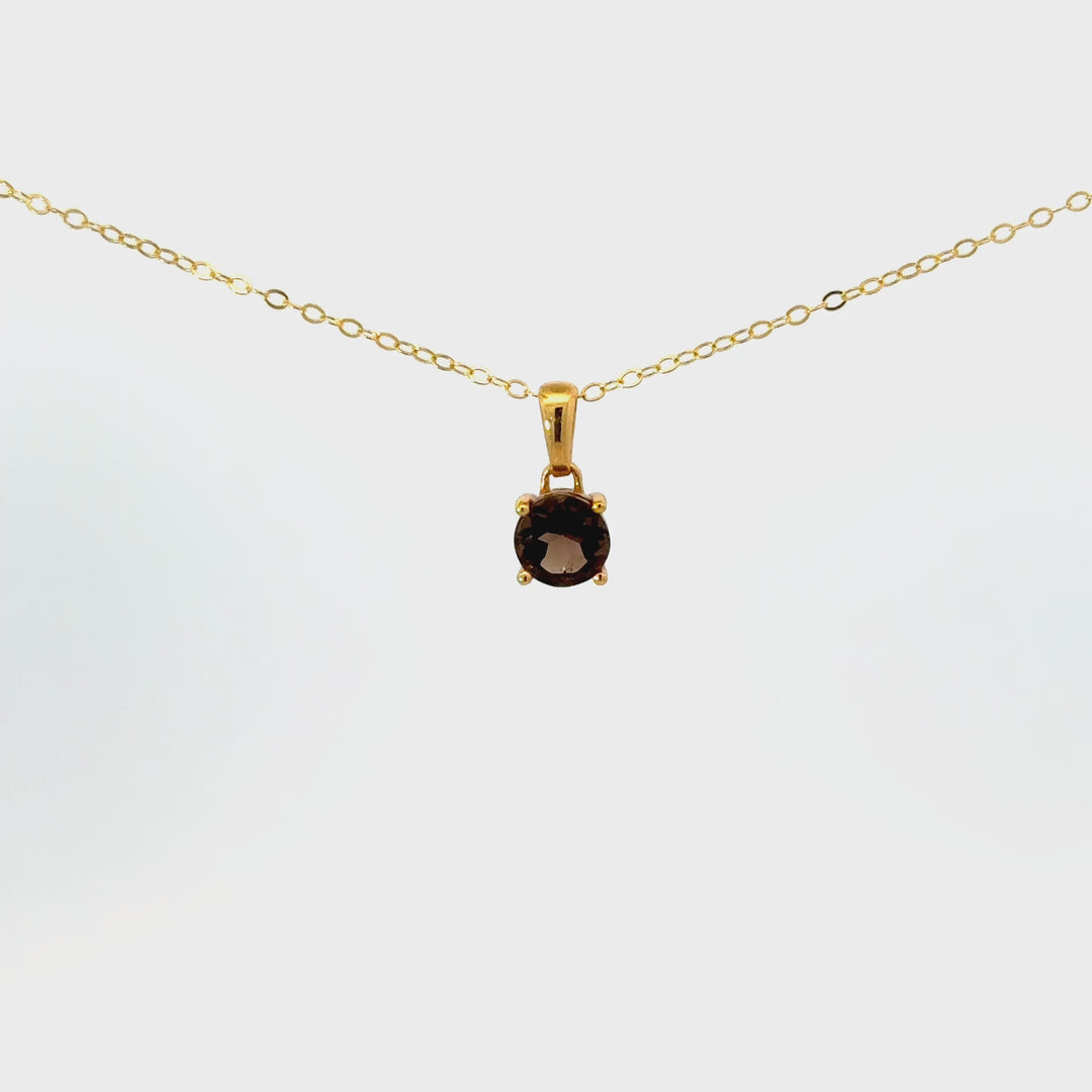 Faceted Gemstone Necklaces in Gold Over Sterling Silver