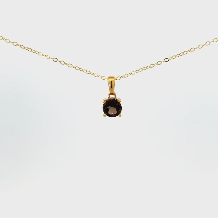 Faceted Gemstone Necklaces in Gold Over Sterling Silver