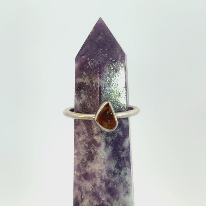 Citrine Freeform Ring in Sterling Silver