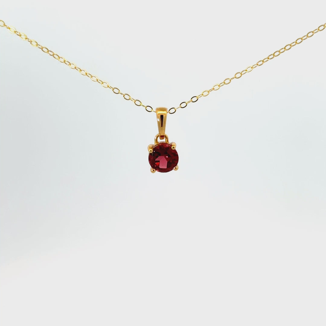 Faceted Gemstone Necklaces in Gold Over Sterling Silver