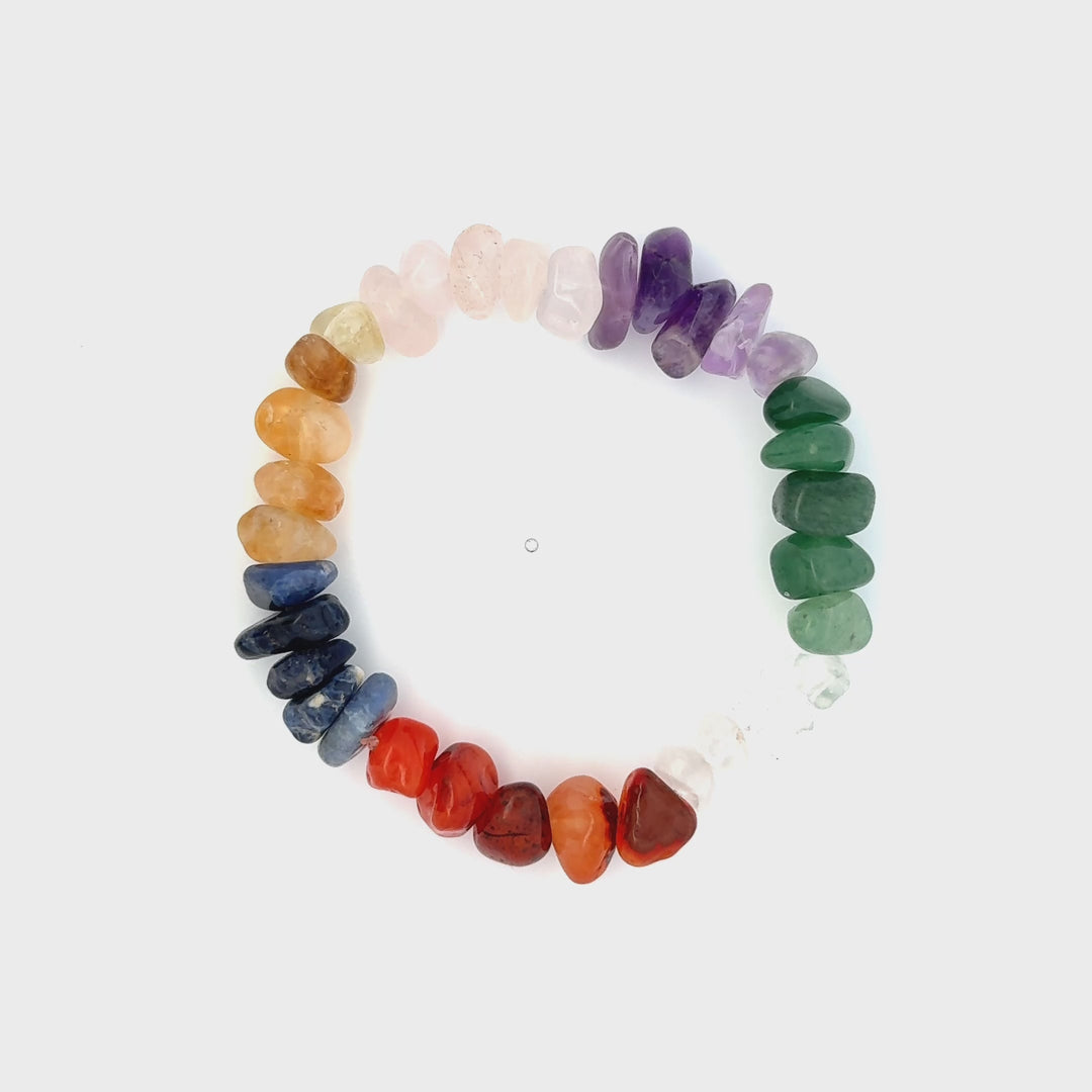 Brazilian Chakra Crystal Chip Bracelet