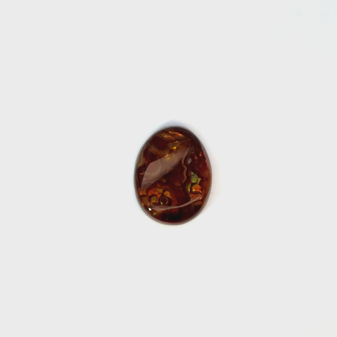 Mexican Fire Agate Polished Cabochon