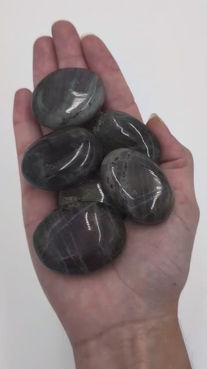 Purple-Orange Labradorite Mini Palm Stones