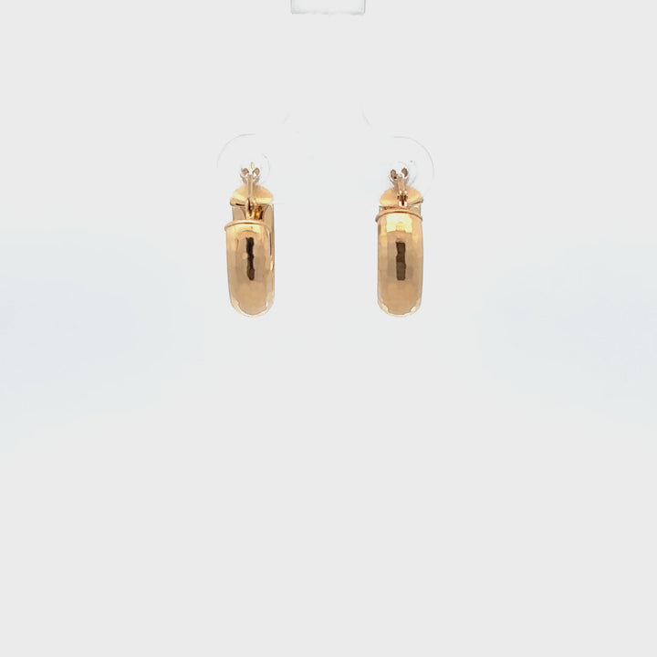 Vintage Hoop Earrings in 14K Yellow Gold