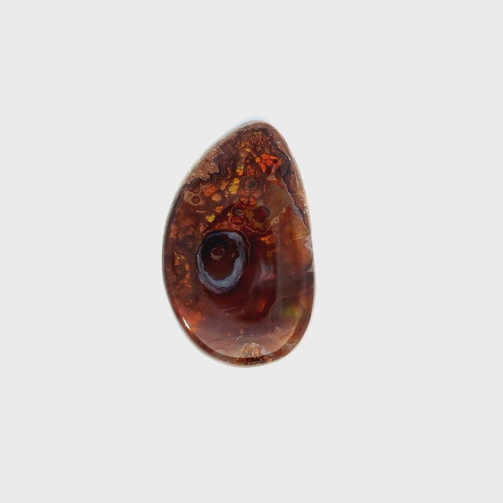 Mexican Fire Agate Polished Cabochon