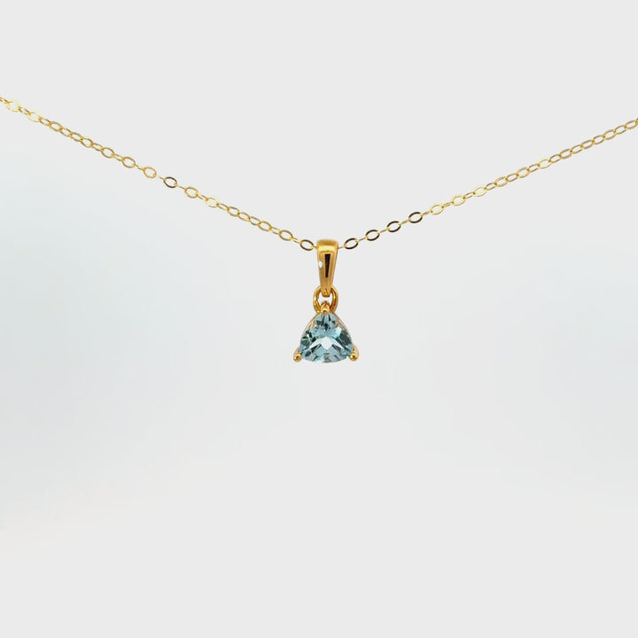 Faceted Gemstone Necklaces in Gold Over Sterling Silver