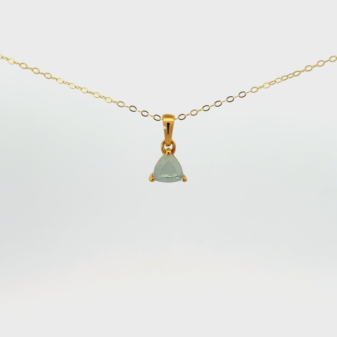 Faceted Gemstone Necklaces in Gold Over Sterling Silver