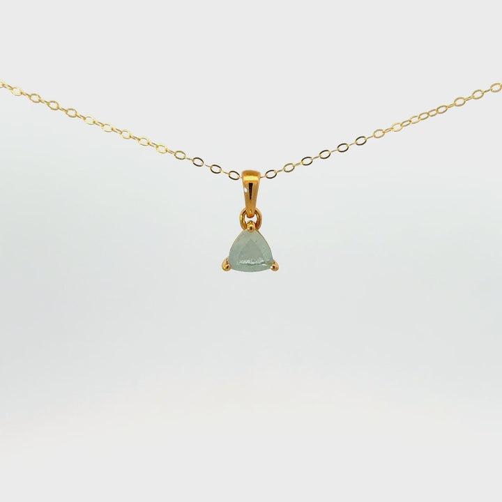 Faceted Gemstone Necklaces in Gold Over Sterling Silver