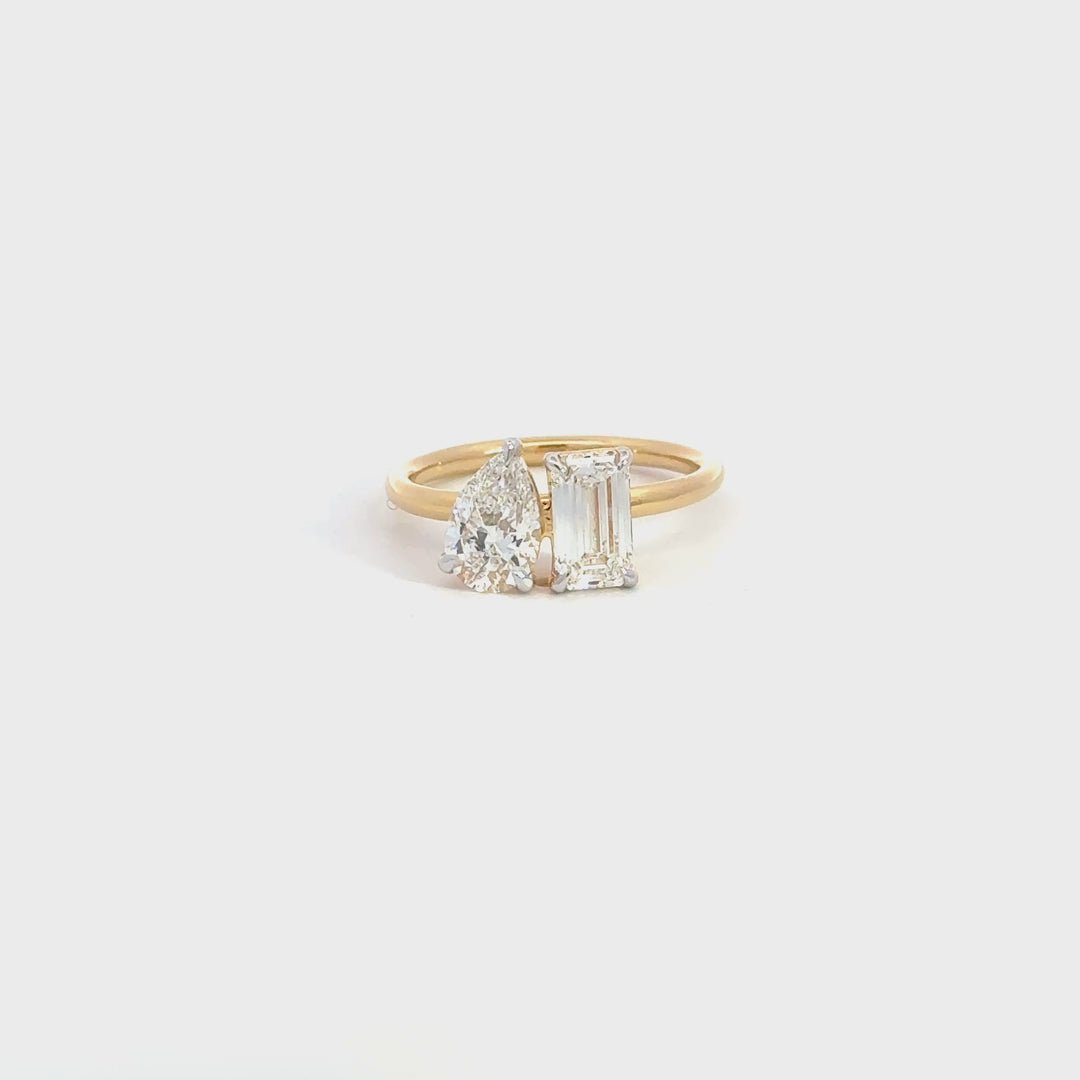 Lab Grown Diamond Ring in 14K Yellow Gold