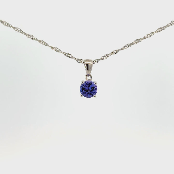 Tanzanite Necklace in Sterling Silver