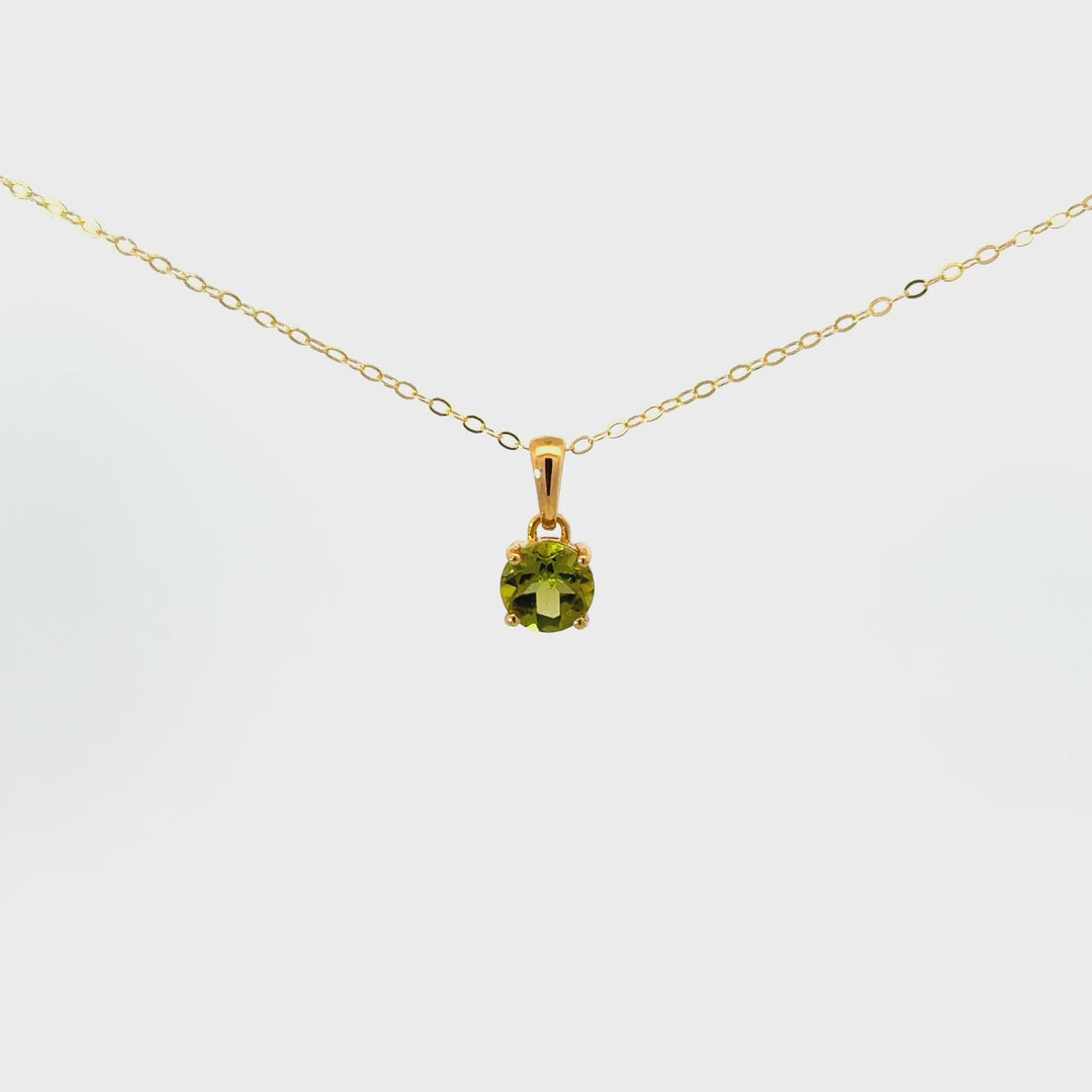 Faceted Gemstone Necklaces in Gold Over Sterling Silver