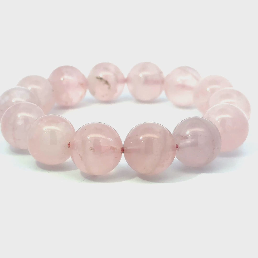 Rose Quartz Beaded Bracelet