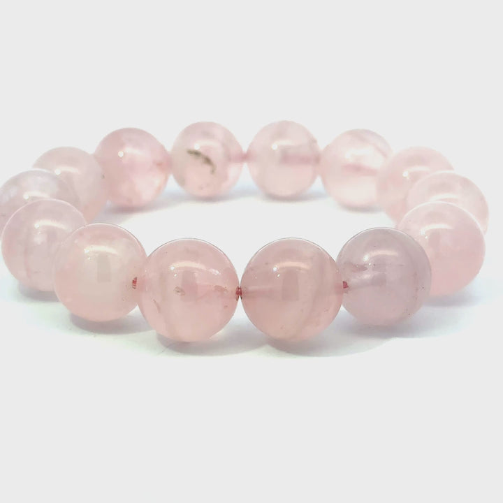 Rose Quartz Beaded Bracelet