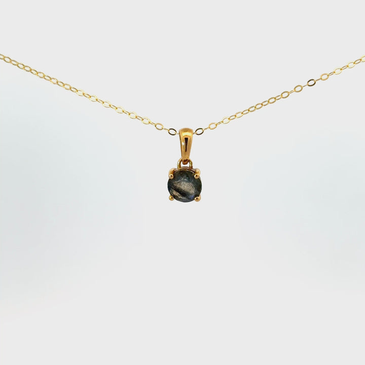 Faceted Gemstone Necklaces in Gold Over Sterling Silver